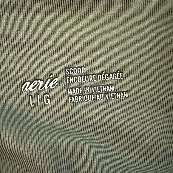 Aerie women’s bikini top scoop very soft size large adjustable straps back hook - Picture 3 of 7